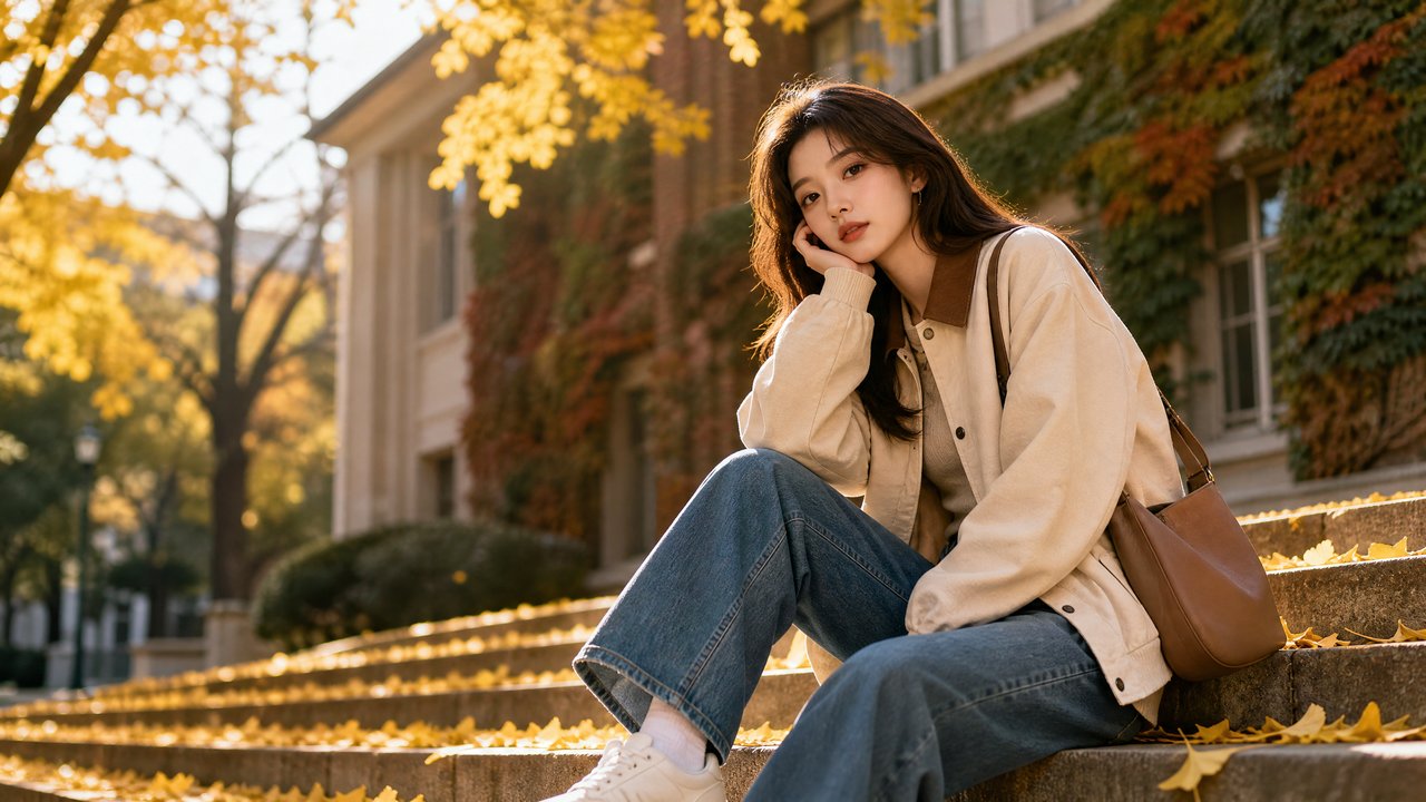 抖荫短视频 秋季写真：美少女摄影教程传媒
